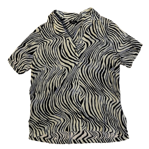 Rails Zebra Button Up Top Size Small - Picture 1 of 3